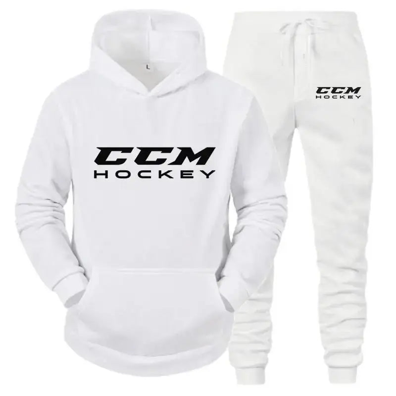 Autumn and winter men's sportswear set  high-quality casual sportswear  hooded sweatshirt