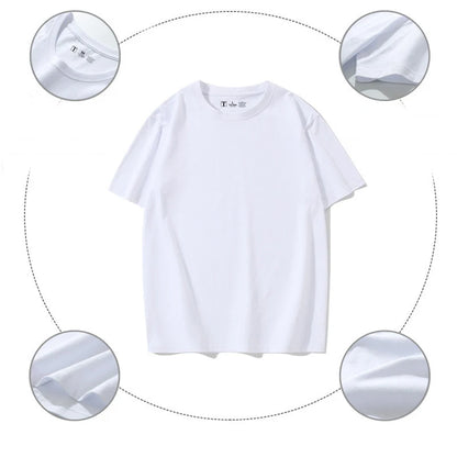 Simple White Oversize T-shirts For Women Cotton Summer Green T Shirts Women Short Sleeve Loose Blue T Shirt Women Yellow Top Tee
