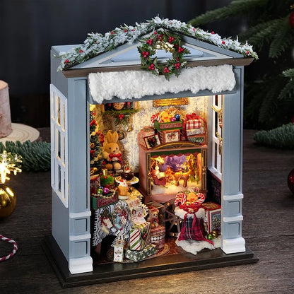 Miniature Dollhouse Set 3D Puzzle Assembly Model DIY Handmade Sets Bedroom Decoration Crafts Toys For Christmas Birthday Gifts