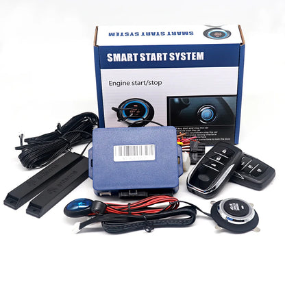 Remote starter car alarm with autostart smart system universal start stop ignition button for car central lock auto acessories