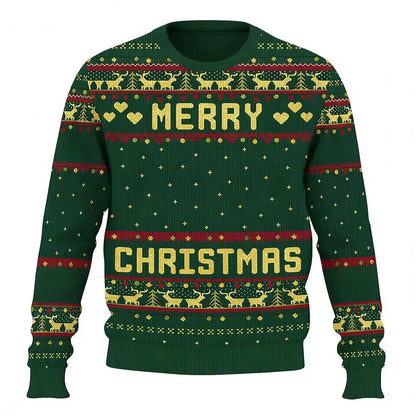 Funny Customizable Photo Ugly Christmas Sweater Personalized DIY Face Family Pullovers 3D Printed Patterned Men/Women Gift Tops