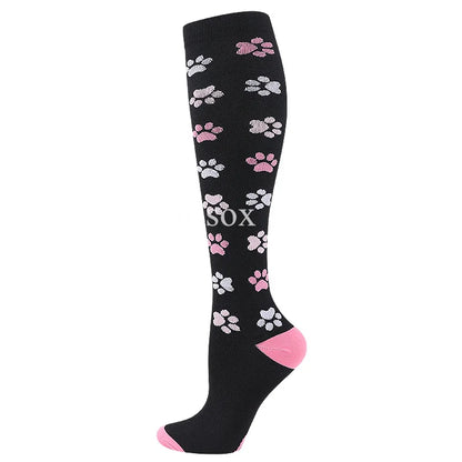 1Pair New Compression Stockings 20-30Mmhg Knee High Sports socks Fit Medical Varicose Veins Pregnant  Edema Diabetes Circulation