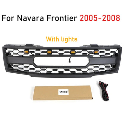 For Navara Frontier 2005-2008 Frontier D40 2009 2010 2011 2012 2013-2016 Front Racing Grill Center Grille Auto Parts Refit Grid