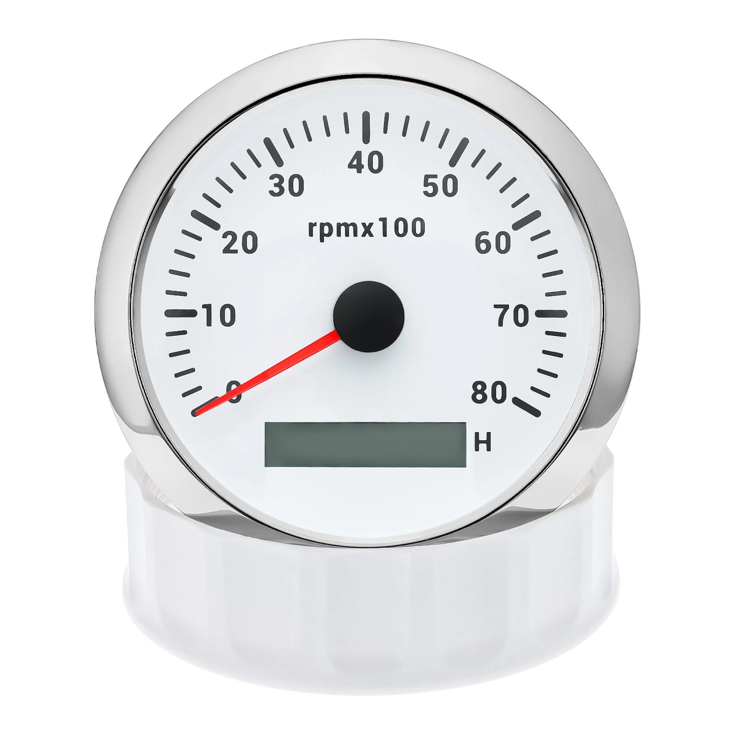 AD 85MM Tachometer with LCD Hour Meter For Marine Boat Car RPM Gauge 0-3000 4000 8000 RPM Meter Tach Sensor 7Colors Backlight
