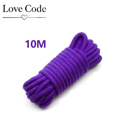 5m/ 10m Cotton Rope Female Adult Sex products Slaves BDSM Bondage Soft Rope Adult Games Binding Rope Role-Playing Sex Toy