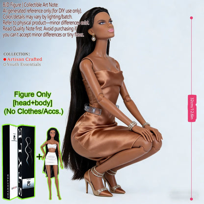 BJD MJD 1/6 Realistic Supermodel Doll 12.6 Inch Ball Jointed Articulated Posable Collectible NoClothes
