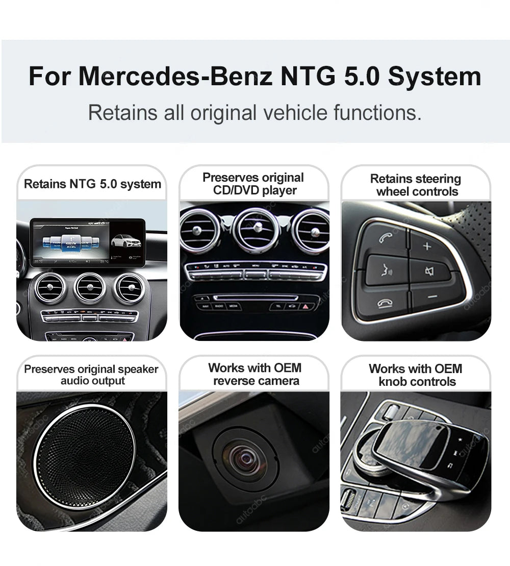 2400×900 12.3“ Ultra-thin Multimedia Touchscreen Wireless CarPlay Android Auto For Mercedes-Benz W205 X253 GLC C Class W447 BT