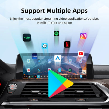 LEXXSON Ai Box Wireless Carplay Adapter Android 13 Netflix Youtube IPTV Video Box for BMW and Cars With Wireless Carplay