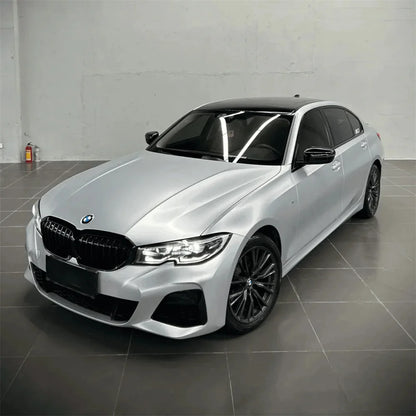 Multiple Colors Ice Metallic Matte Chrome Vinyl Car Wrap Film with Air Release Satin Car Stickers Foil