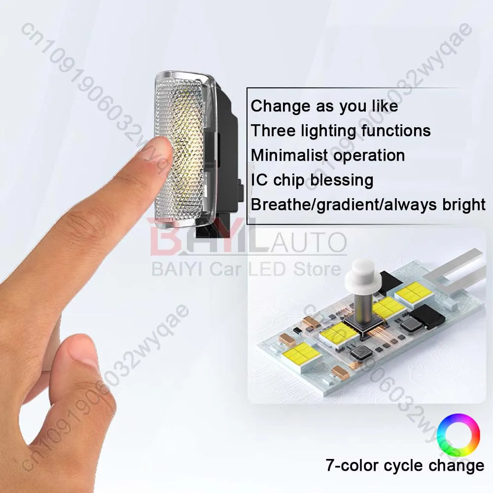Customized for Toyota car door welcome light, Car door opening dynamic welcome atmosphere floor light,Car warning lighting