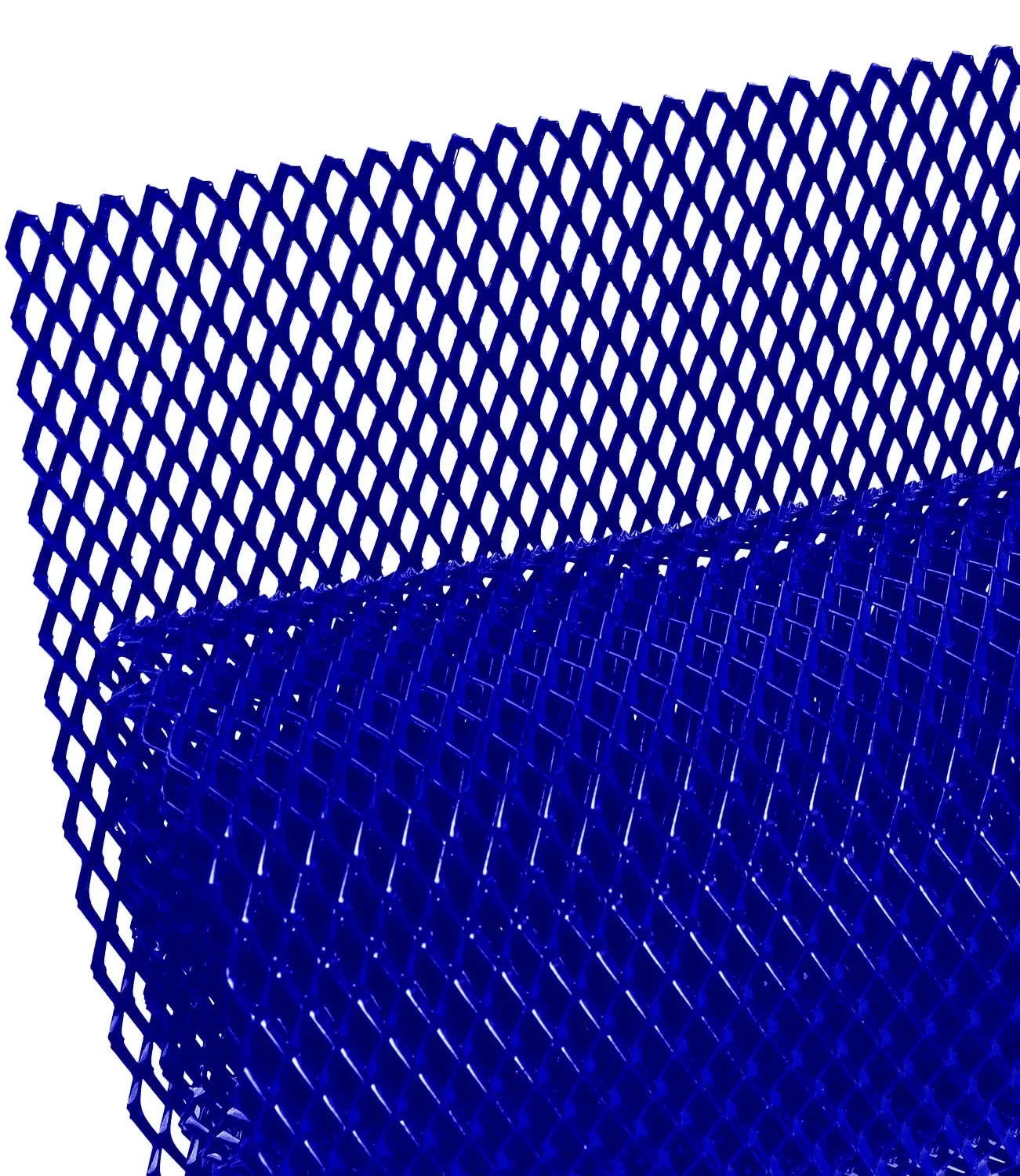 Diamond Pattern Red Blue Universal Car Grille 33x100cm Aluminum Mesh for DIY Cutting and Vehicle Modification