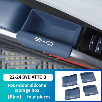 BYD  Atto 3 Silicone Storage Box for Front & Rear Doors, Interior Car Modification Accessories