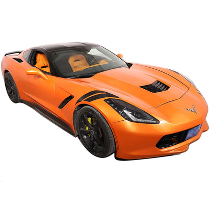 1Pair Sport Racing Side Fender Decals Car Decoration Stickers For Chevrolet Corvette C7 2014-2019 Automobile Accessories