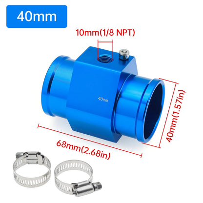 HD Car LCD Water Temperature Meter Thermometer Voltmeter Gauge 2in1 Temp&Voltage Meter 10mm Sensor 26~40mm Adapter(Option)12V/24