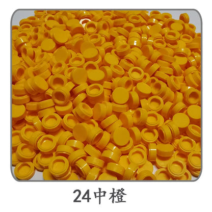 900pcs 52 Colors City Building Blocks Flat Tile 1x1 Round Bricks DIY Enlighten Blocks Parts 98138 Blocks for Children Boys Girls