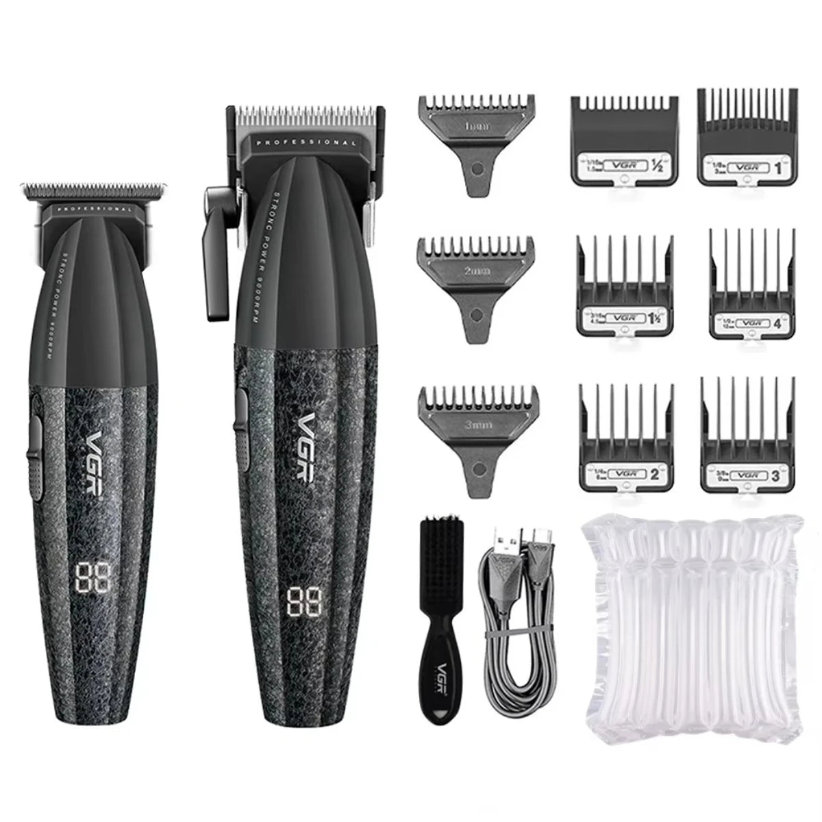 VGR Hair Clipper Professional 9000RPM Hair Cutting Machine Face Shaver Reciprocating Beard Trimmer Hair Trimmer for Men V-640 S3