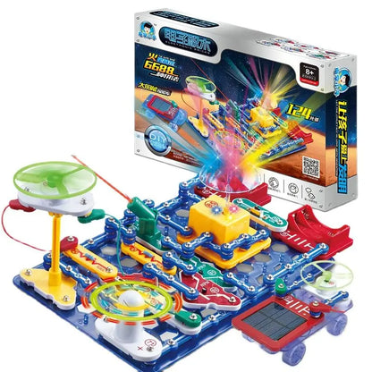 Educational Electronic Building Blocks for Kids - New Circuit Scientific Experiment Assembled Toys for Children's Exploration 8+