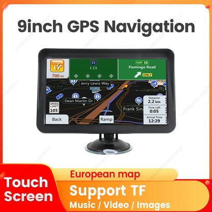 MEKEDE New Europe Car GPS Navigation 7 Inch 9 Inch Touch Screen GPS Navigator Truck Sunshade Sat Navi Map GPS Navigators