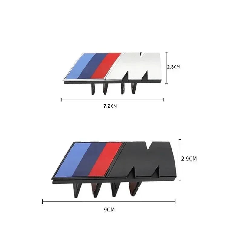 For BMW M Logo X1 X2 X3 X4 X5 X6 F48 G01 E84 E83 F39 F10 F30 G11 G07 G86 G80 G60 E60 E46 3D Car Front Grille Badge Emblem