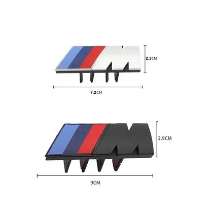 For BMW M Logo X1 X2 X3 X4 X5 X6 F48 G01 E84 E83 F39 F10 F30 G11 G07 G86 G80 G60 E60 E46 3D Car Front Grille Badge Emblem