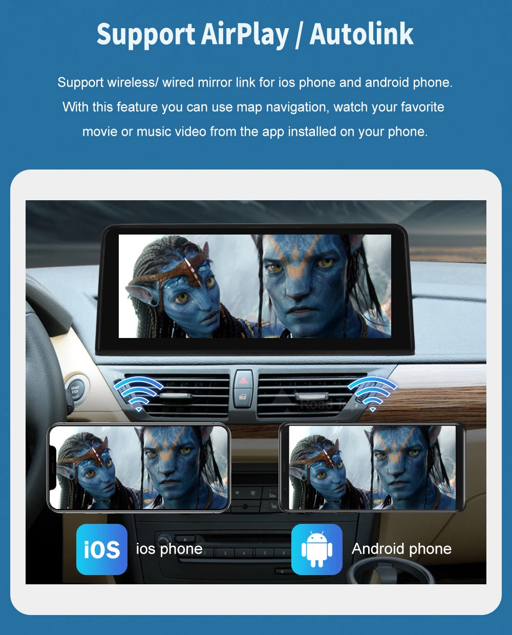 1920*720 Linux Touch Screen Wireless Carplay Android Auto Car Multimedia Player Display For BMW X1 E84 2009-2015 CIC
