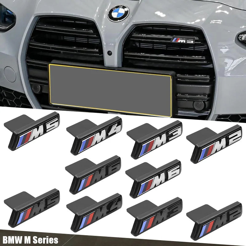 For BMW M2 M3 M4 M5 M6 G01 E84 E83 G11 G07 G86 G80 E60 F39 F10 ABS Car Styling M Logo Badge Front Grille Grill Emblem Accessory