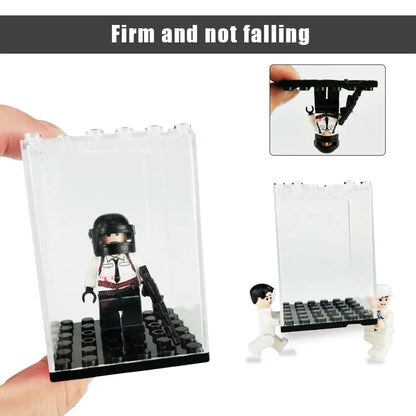 Minifigures Acrylic Display Case Acrylic Building Block Display Box for Building Blocks Dust-proof Storage for Action Figures