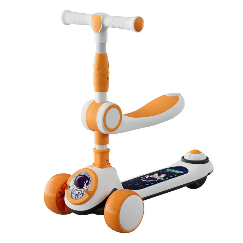Children's scooter foldable scooter for boys and girls ride-on scooter three-in-one scooter children's ride-on toy