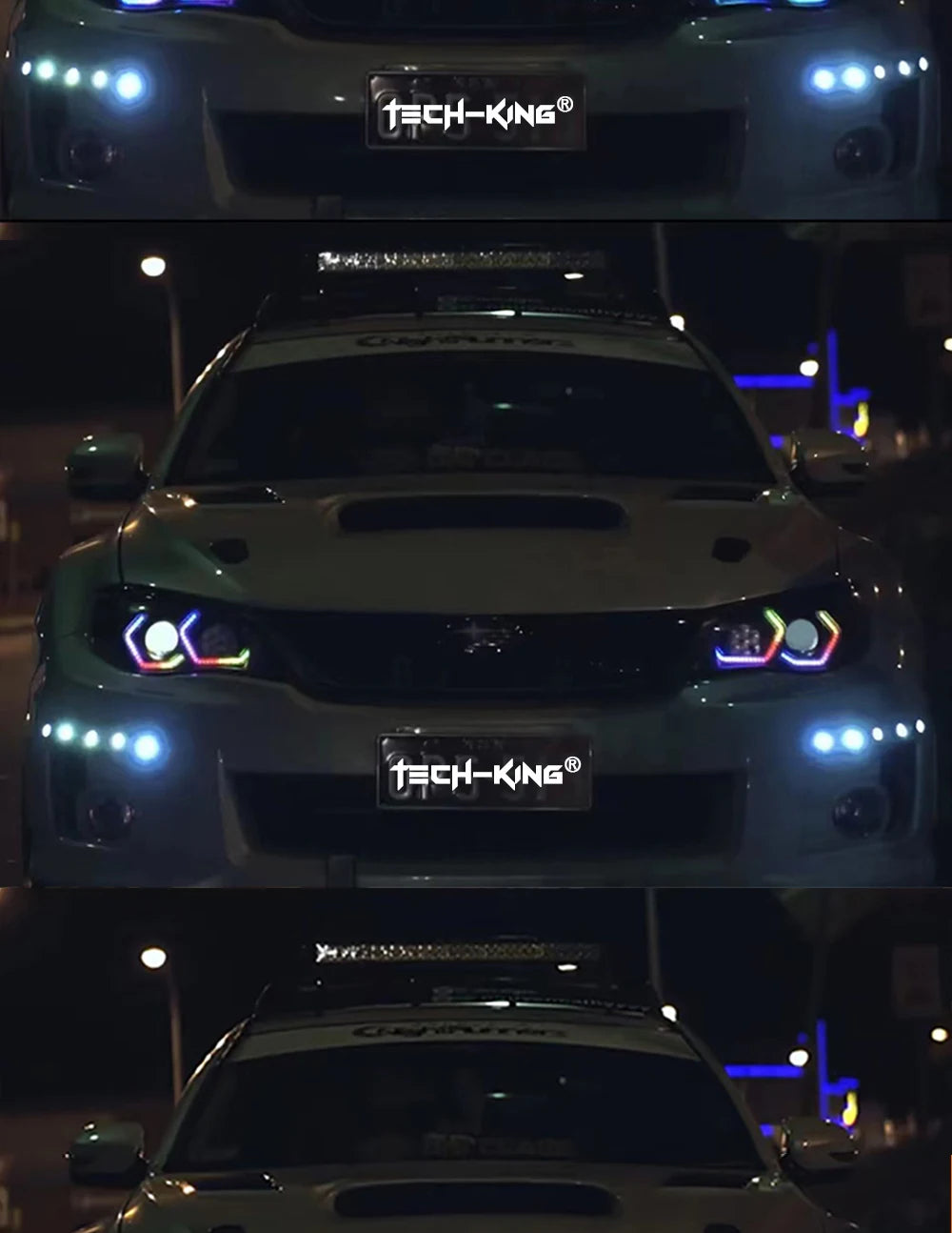 Car headlight Angel Eye F01 F02 F03 F04 RGB dynamic light LED side cover decorative light ring white light Yellow light RGBW