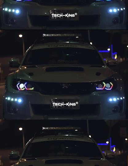 Car headlight Angel Eye F01 F02 F03 F04 RGB dynamic light LED side cover decorative light ring white light Yellow light RGBW