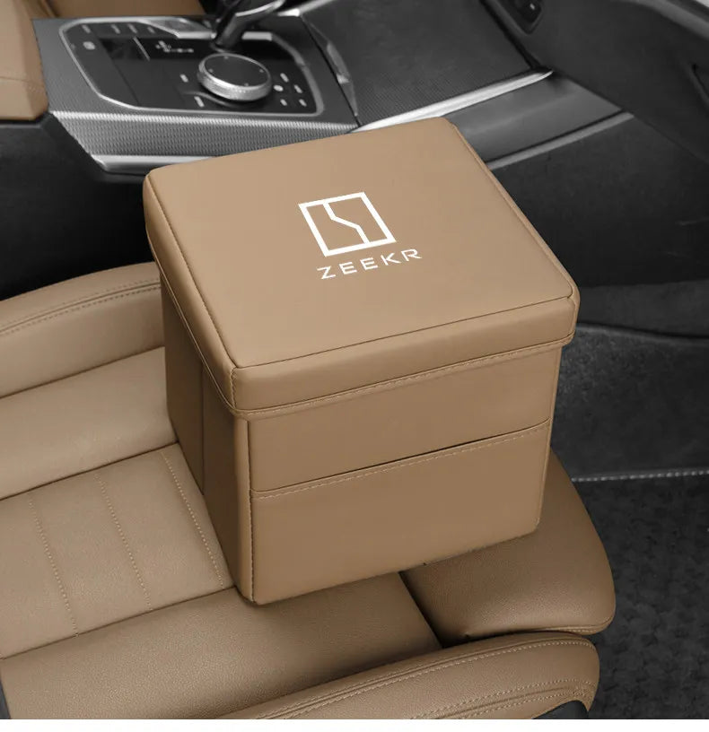 Suitable for ZEEKR 007gt 7X zeekr 001 009 Zeekr 9x mix car trash can and folding storage box for car interior
