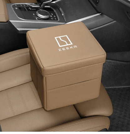 Suitable for ZEEKR 007gt 7X zeekr 001 009 Zeekr 9x mix car trash can and folding storage box for car interior