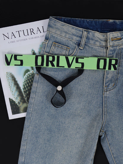 3 PCS Men's ORLVS Letter Waistband Sexy Jockstraps Multicolor Removable Snap Crotch Underwear