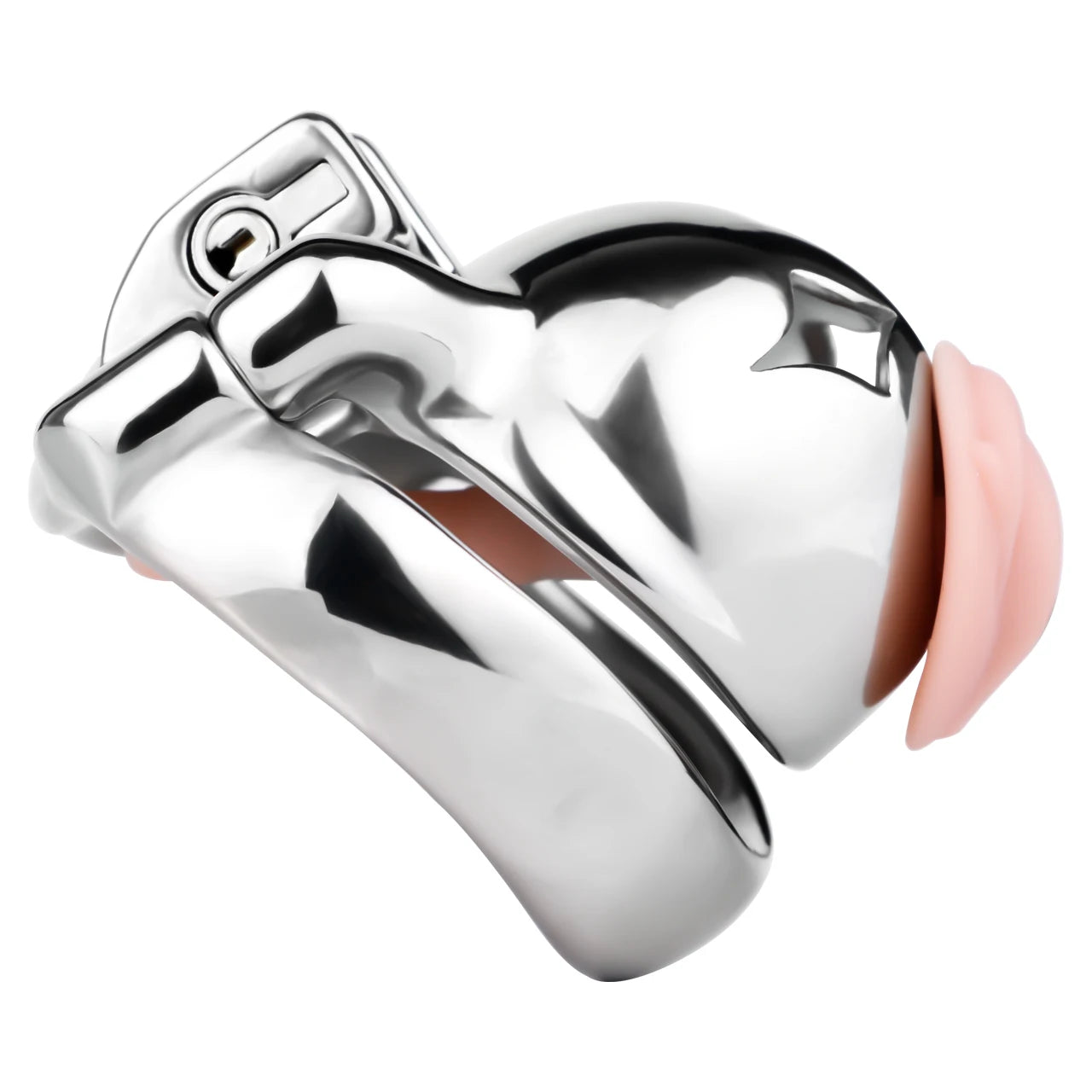 FRRK Meteor Small Mouth Sissies Male Chastity Cage Detachable Silicone Urethral Catheter Adult BDSM Belt SM Sex Tooys For Man