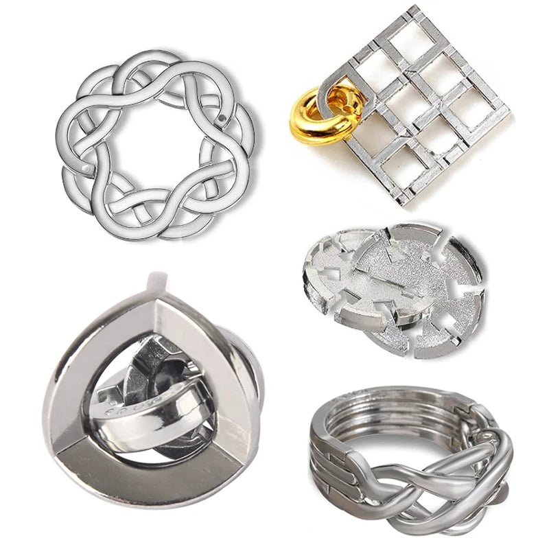Classic IQ Metal Puzzle Brain Teaser Casse Tete Educational Toys Mind Games For Adults Kids Novelty Gifts Juegos De Inteligencia