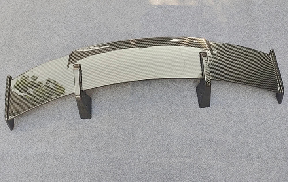 Car Modification Universal Tail Wing Without Punching MP Large Tail Fixed Wing Carbon Grain GT Tail Spoiler Car accessories