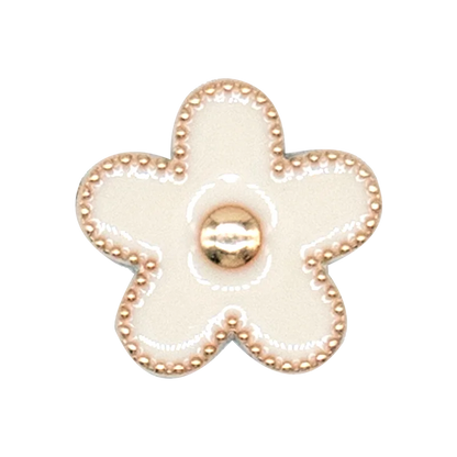 1/29PCS Acrylic Shoe Charms Golden Flower Heart Luxury Jewelry Shoe Accessories Fashion Women Shoe Decoration for Clog Sandal