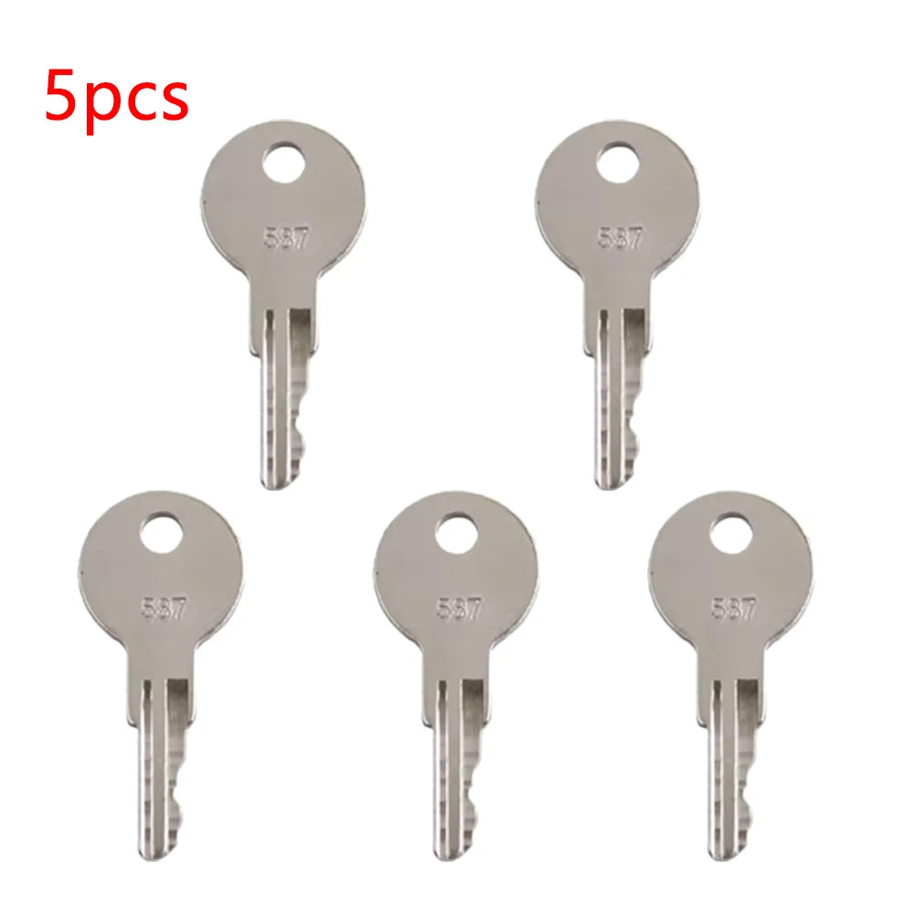 1/5/10/30/50PCS 587 Key For JLG Heavy Construction Equipment 7012587 Ignition Starter Key 587 ELI80-0106