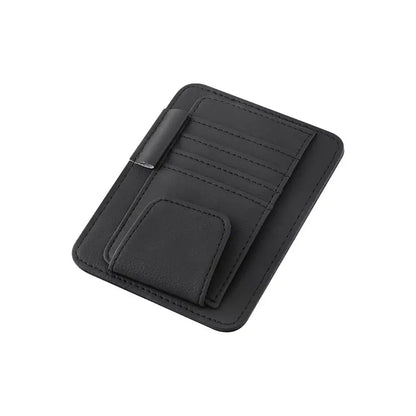 Car Sun Visor Organizer Multi-Pocket Business Card Storage Management Sunglasses Holder Visor Accessories Auto Interior