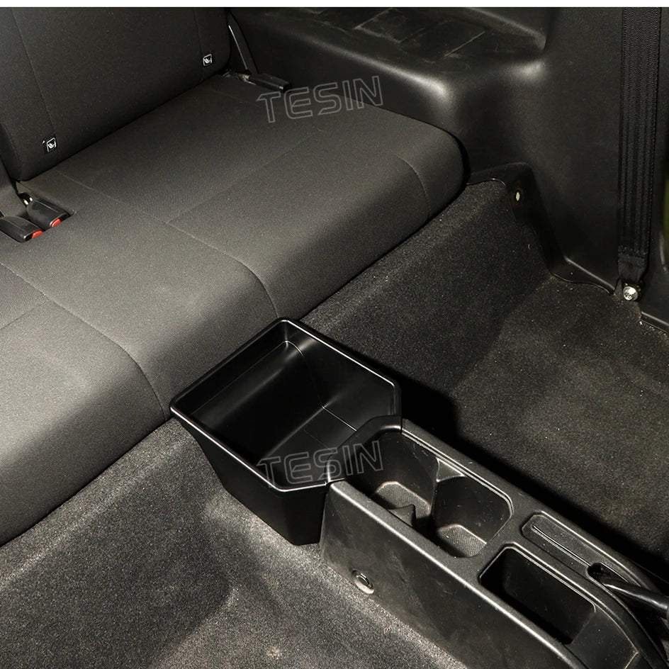 TESIN Car Rear Center Storage Box Organizer for Suzuki Jimny JB74 2/4 Door 2019 2020 2021 2022 2023 2024 Up Interior Accessories