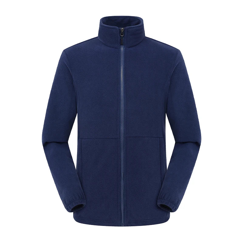 Winter Fleece Hiking Jacket For Men And Women Suitable For Outdoor Mountaineering Hiking And Camping Custom Printed Logo 4XL