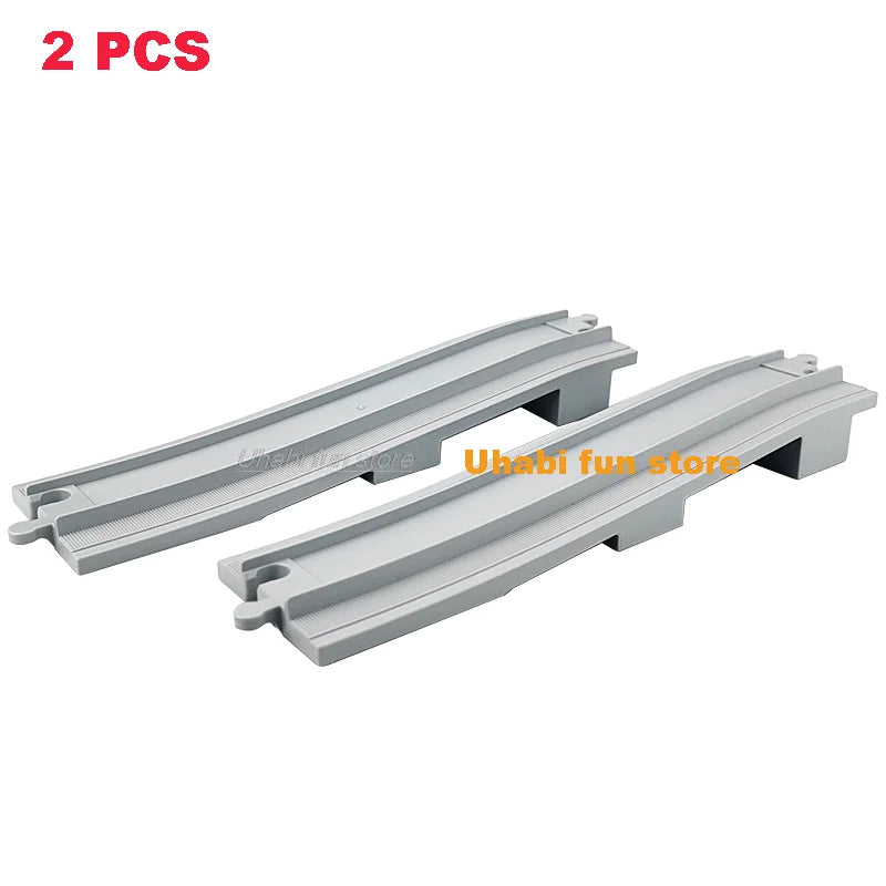 Rail Transport Big Size Building Blocks Creative Track Accessories Assemble Toys For Children Bricks Compatible City Train Set