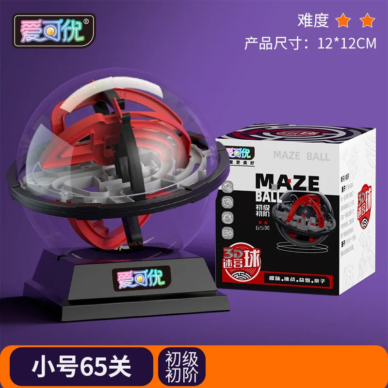 3d Stereo Maze Ball Educational Toys For Children Boys Logic Thinking Training Birthday Gift Brain Teaser Game Plaything