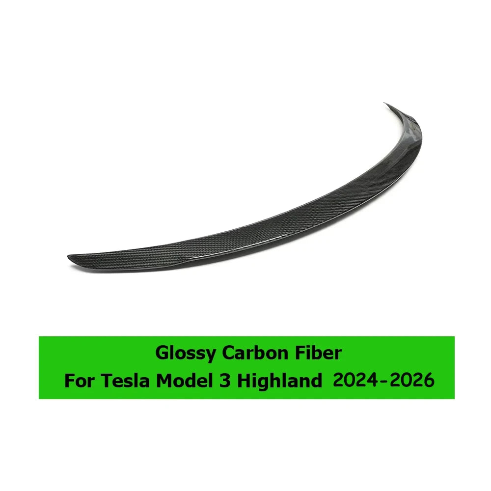 For Tesla  Model 3 Highland 2026 2025 High Performance Spoiler Model Y Juniper Real Carbon Fiber Original Trunk Wing Accessories