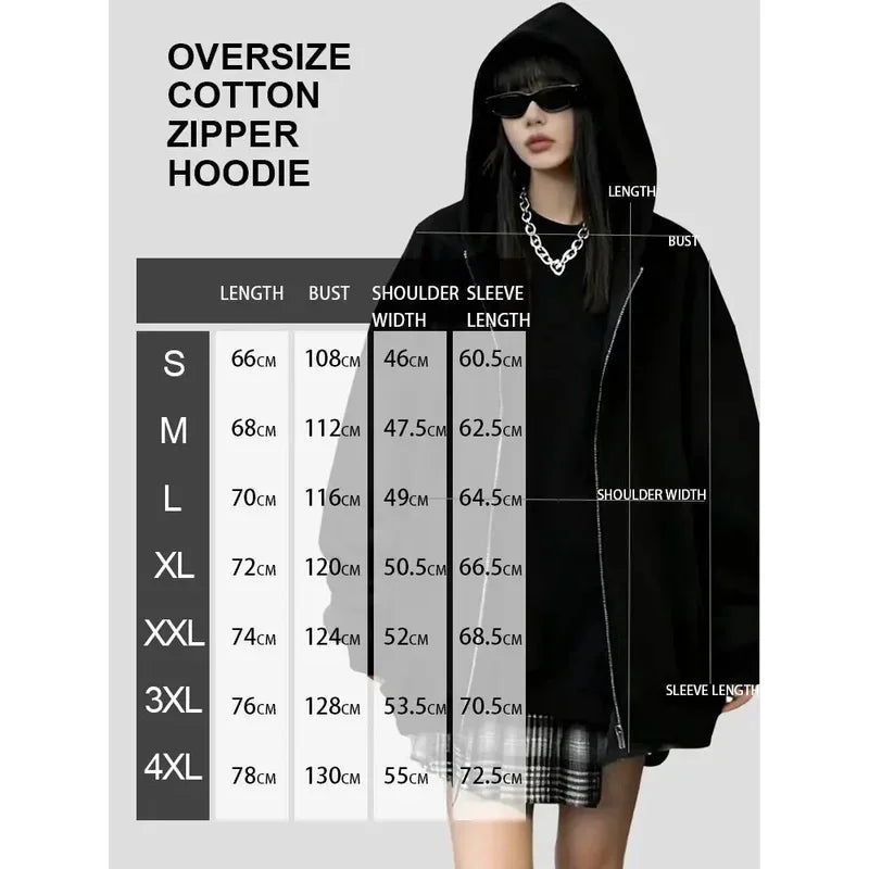 2025N Printed Hoodie Women Men Casual High Street Hip Hop Y2K Long Sleeve Fleece Sweatshirts Fall Winter Fashion Jacket Coat