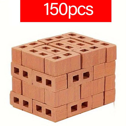 Mini Bricks 1/12 Scale Landscaping Model Tiny DIY Construction Buildings for Dollhouse Accessories Building Set