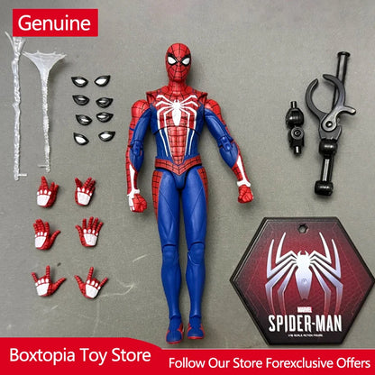 Zd Toys Marvel Ps4 Spider Man Velocity Suit Action Figure Fully Articulated Joint Movable Collectible Model Toy Gift For Adult