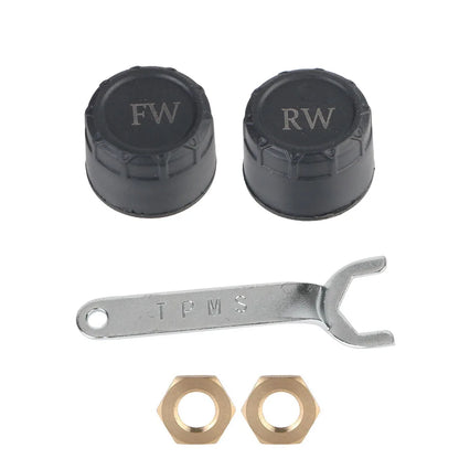 2/4PCS TPMS Sensors Bluetooth 4.0/5.0 APP Display Car TPMS Tire Pressure Monitoring System Motorcycle TPMS Tyre Tester Alarm Set