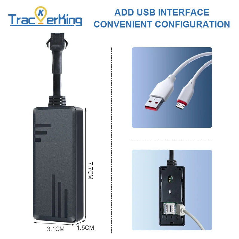 J16 4G+2G TrackerKing GPS Tracker for Car Anti-Theft Real-Time Tracking Device With Anatel certified