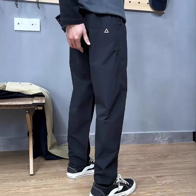 Men's Soft  Climbing Pants Spring Autumn Casual Workwear Outdoor Mountain Climbing Trousers Waterproof Windproof Straigh...